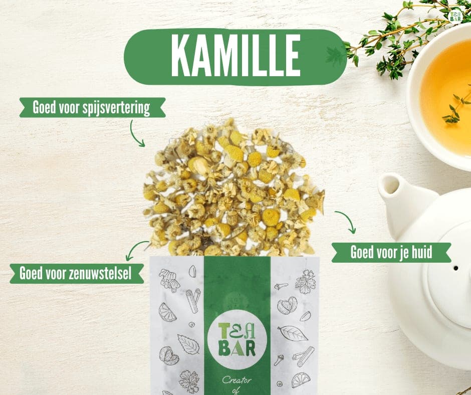 Kamille, een van de kruiden van Tea Bar