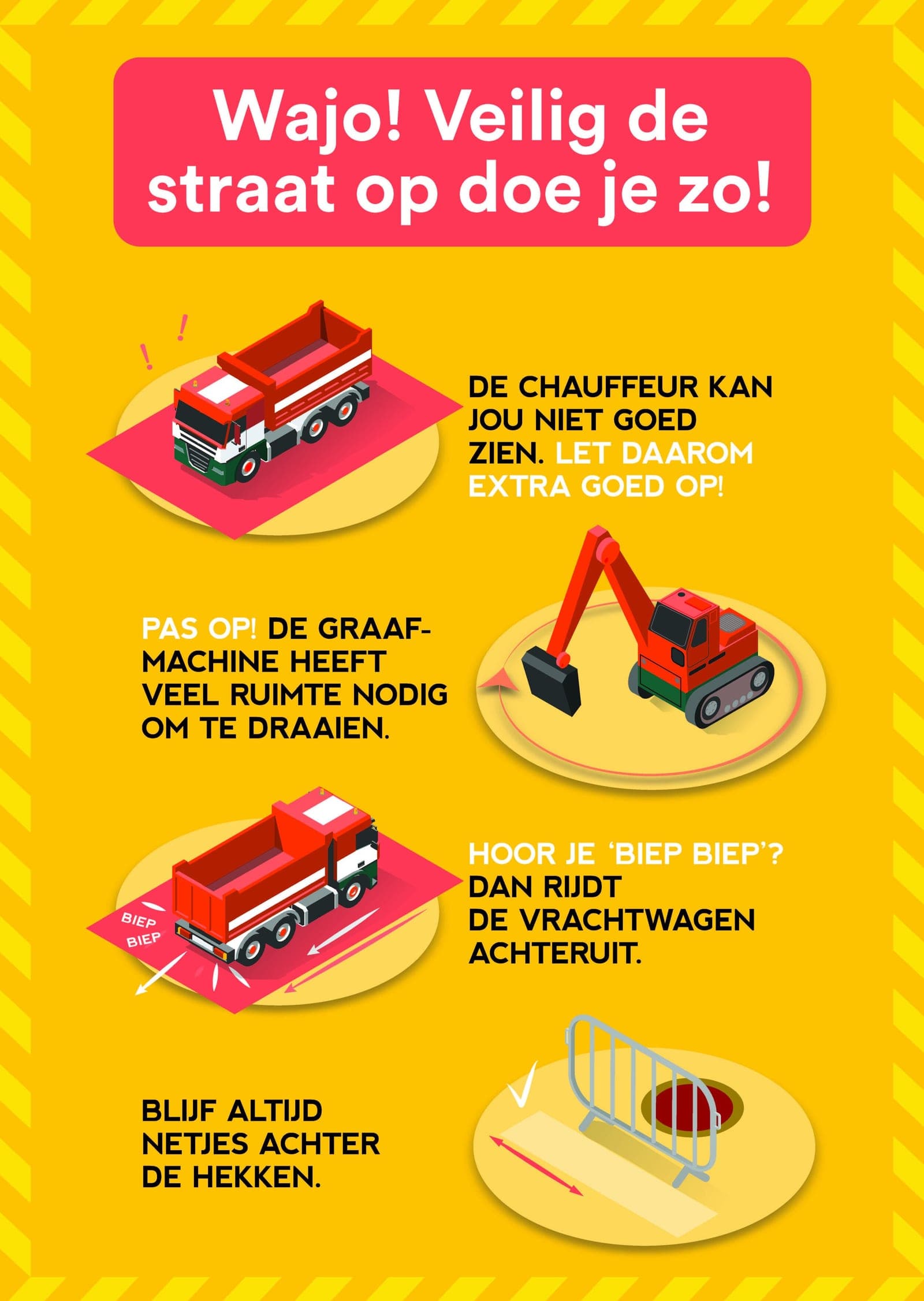 Campagneposter ‘Wajo! Veilig de straat op doe je zo!’